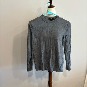 Theory Small Womens Gray Long Sleeve‎ Sweater Crewneck